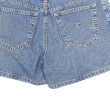 TOMMY HILFIGER Womens Shorts Blue Denim Casual S W28 Summer Everyday