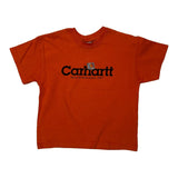 Age 4-5 Carhartt T-Shirt - XS Orange Cotton