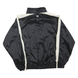 WILSON Mens Black & Cream Zip Jacket XL Polyester Blend Colourblock Lightweight