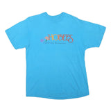 Mens Blue Hobee's California Restaurants Graphic T-Shirt M Crew Neck Short