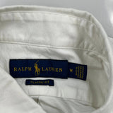 Ralph Lauren Shirt - Medium White Cotton