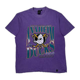 Anaheim Ducks Nhl Graphic T-Shirt - Large Purple Cotton