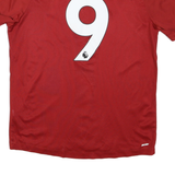 NEW BALANCE Mens Red Liverpool Football T-Shirt M Short Sleeve Round Neck