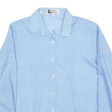 CHARLES DUMONT Womens Blue Printed Shirt Long Sleeve Collared S Light Top