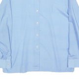 CHARLES DUMONT Womens Blue Printed Shirt Long Sleeve Collared S Light Top