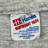 Spurs Hanes Single Stitch T-Shirt - XL Grey Cotton Blend
