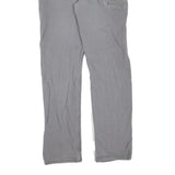 CARHARTT Mens Grey Regular Fit Straight Denim Jeans W33 L34 Workwear Zip Closure