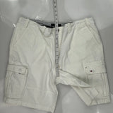 Tommy Hilfiger Cargo Shorts - 36W 10L White Cotton