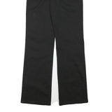 DICKIES Womens Black Cotton Blend Regular Fit Straight Leg Trousers W28 L31