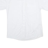 THE LOST CITY Mens White Casual Shirt M Cotton Blend Short Sleeve Button Front