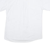 THE LOST CITY Mens White Casual Shirt M Cotton Blend Short Sleeve Button Front