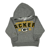 Age 2 Green Bay Packers N.F.L. Team Apparel Football Hoodie - 2XS Gray Polyester