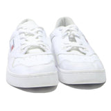 TOMMY HILFIGER Leather Womens White Low Top Trainers UK 6.5 Classic Logo Casual