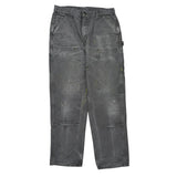 Carhartt Double Knee Carpenter Trousers - 31W 30L Grey Cotton