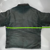 Faded Carhartt Jacket - Large Black Cotton