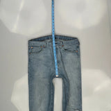 501 Levis Jeans - 32W 32L Light Wash Cotton