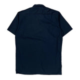 Dickies Short Sleeve Shirt - Medium Navy Polyester Blend