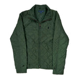 Ralph Lauren Quilted Jacket - Large Green Polyester