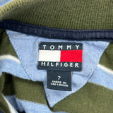 Age 7 Tommy Hilfiger Striped Jumper - Small Blue Cotton