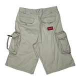 Ecko Unltd Baggy Cargo Shorts - 31W 12L Beige Cotton