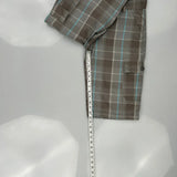 Levis Checked Cargo Shorts - 30W 11L Blue Cotton Blend