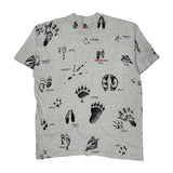 Oregon Caves Fruit Of The Loom Single Stitch T-Shirt - 2XL Grey Cotton