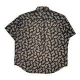 Dockers Short Sleeve Shirt - Large Navy Cotton