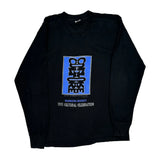 Fruit Of The Loom Single Stitch Long Sleeve T-Shirt - Large Black Cotton