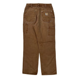 Carhartt Double Knee Carpenter Pants - 29W 31L Brown Cotton