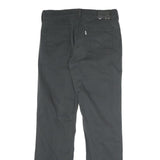 LEVI'S Mens Cotton Black Regular Straight Trousers W32 L32 Classic Zip Pockets