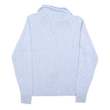 TOMMY HILFIGER Womens Blue Pullover Plain Crew Neck Basic Knit L Cotton Blend