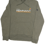THE NORTH FACE Mens Green Pullover Hoodie M Cotton Casual The Remnant Print