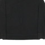 WILSON Mens Black Cotton Blend Bomber Jacket L Zip Plain Sports Casual