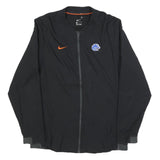 NIKE Mens Black Orange Sports Swoosh Zip Jacket M Polyester Blend Plain