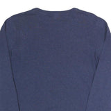 TOMMY HILFIGER Womens Blue Polar Bear Patterned Cotton Blend Jumper Crew Neck XL