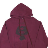 FRUIT OF THE LOOM Mens Maroon Pullover Hoodie M Cotton Blend Casual Sweatshirt