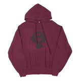 FRUIT OF THE LOOM Mens Maroon Pullover Hoodie M Cotton Blend Casual Sweatshirt
