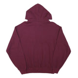 FRUIT OF THE LOOM Mens Maroon Pullover Hoodie M Cotton Blend Casual Sweatshirt
