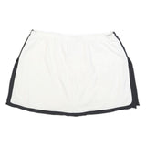 NIKE Womens White & Black Sports Skort Short Polyester Blend Size S Athletic