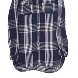 TALLY WEIJL Mens Blue & White Check Shirt L Cotton Blend Casual Long Sleeve