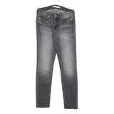 CALVIN KLEIN JEANS Womens Grey Slim Skinny Denim Medium W26 L26 Cotton Blend Zip