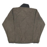 THE NORTH FACE Womens Grey & Black Zip Up Fleece Jacket M Polyester Outdoor