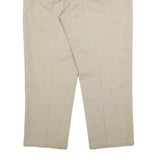 DICKIES Mens Cotton Blend Beige Relaxed Straight Trousers W38 L27 Workwear
