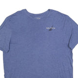 NAUTICA Mens Blue Graphic T-Shirt 2XL Short Sleeve Crew Neck Cotton Blend