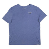 NAUTICA Mens Blue Graphic T-Shirt 2XL Short Sleeve Crew Neck Cotton Blend