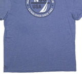 NAUTICA Mens Blue Graphic T-Shirt 2XL Short Sleeve Crew Neck Cotton Blend