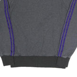ADIDAS Mens Grey & Purple Sweatshirt Crew Neck S Athletic Casual Training Top
