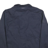 NAUTICA Mens Navy Blue Reversible Zip Jacket L Polyester Blend Plain Casual