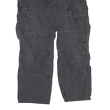 CARHARTT Mens Cotton Black Regular Cargo Trousers W33 L26 Durable Workwear