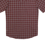 WRANGLER Mens Red & Grey Checked Short Sleeve Shirt M Casual Western Button